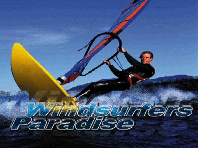 Windsurfers Paradise title screen for Playstation
